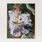 Pembroke Welsh Corgi en Fairy Legpuzzel (Verticaal)