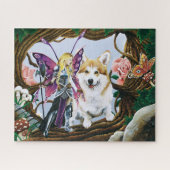 Pembroke Welsh Corgi en Fairy Legpuzzel (Horizontaal)