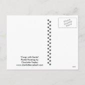 Pembroke Welsh Corgi en Santa Briefkaart (Achterkant)