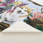 Pembroke Welsh Corgi Fairy Fantasy Sherpa Deken (3/4)