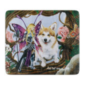 Pembroke Welsh Corgi Fairy Fantasy Snijplank (Voorkant)