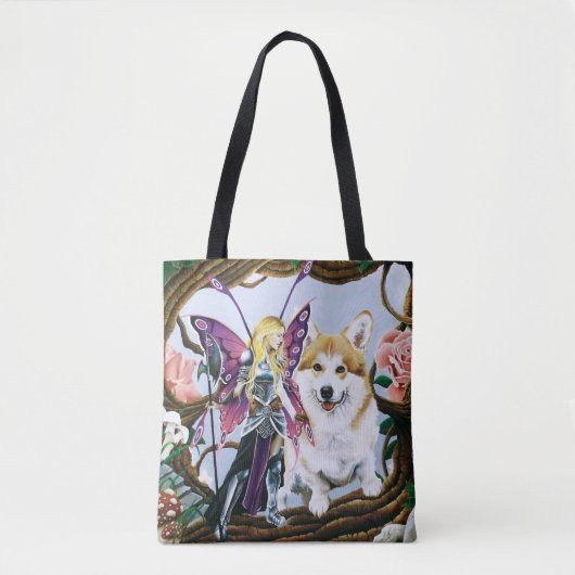 Pembroke Welsh Corgi Fairy Fantasy Tote Bag (Voorkant)