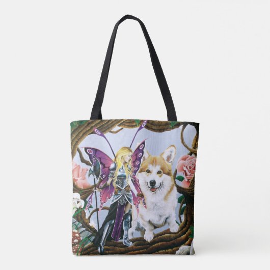 Pembroke Welsh Corgi Fairy Fantasy Tote Bag (Achterkant)
