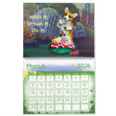 Pembroke Welsh Corgi Folk Art Calendar Kalender (Mar 2026)