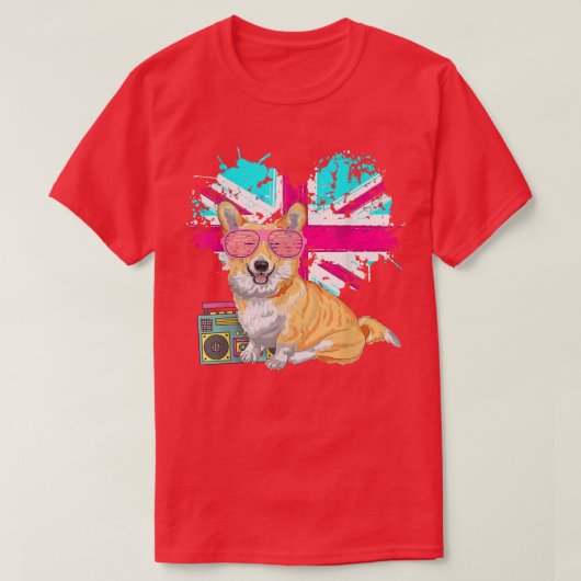 Pembroke Welsh Corgi for Rave Outfit & F 1990 T-shirt (Design voorkant)