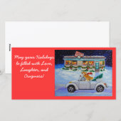 Pembroke Welsh Corgi-fotokaart Feestdagenkaart (Voorkant / Achterkant)