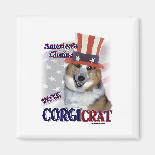 Pembroke Welsh Corgi Gifts Magneet (Voorkant)