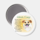 Pembroke Welsh Corgi Gifts Magneet (Voorkant / Achterkant)