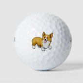 Pembroke Welsh Corgi Golfballen (Voorkant)