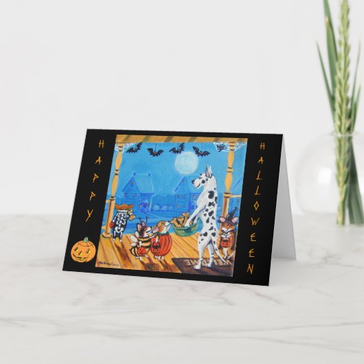 Pembroke Welsh Corgi Great Dane Kaarten (Voorkant)