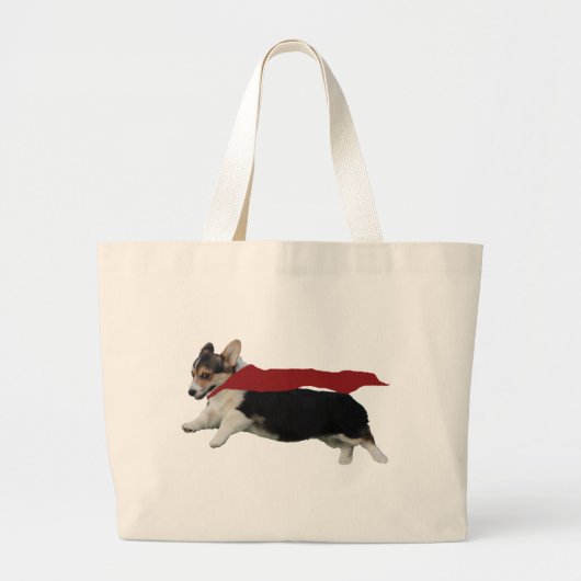 Pembroke Welsh Corgi Grote Tote Bag (Voorkant)