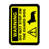 Pembroke Welsh Corgi Guard Dog Waarschuwing Grappi Magneet (Verticaal)