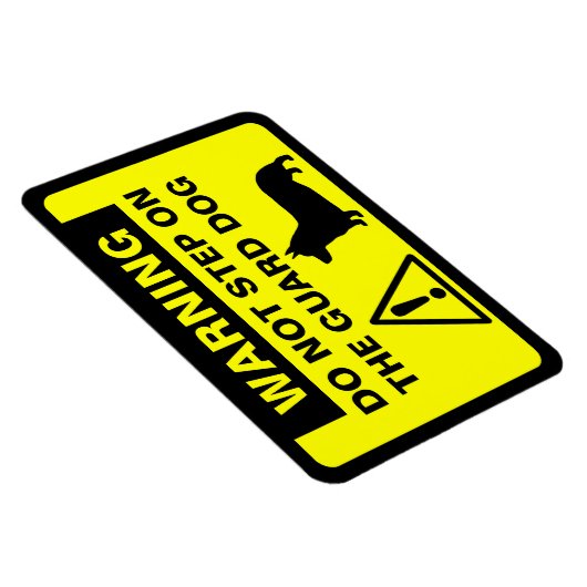 Pembroke Welsh Corgi Guard hond waarschuwing humor Magneet (Rechterzijde)