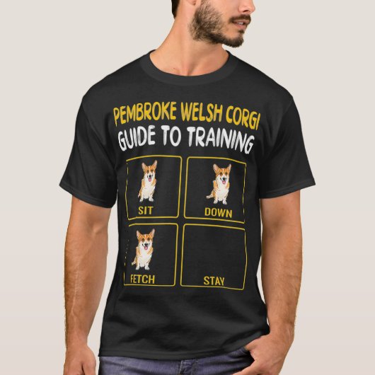 Pembroke Welsh Corgi Guide to training Dog T-shirt (Voorkant)