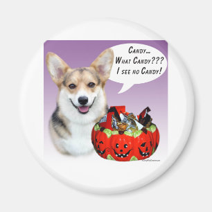 Pembroke Welsh Corgi Halloween Snoep Magneet