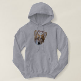 Pembroke Welsh Corgi Hand getekende digitale kunst Hoodie