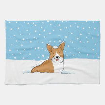 Pembroke Welsh Corgi | Happy Holiday Snow Dog