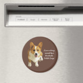 Pembroke Welsh Corgi Happy Magnet (Insitu (Vaatwasser))
