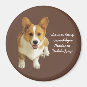 Pembroke Welsh Corgi Happy Magnet