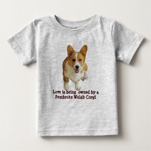Pembroke Welsh Corgi Happy Toddler Unisex T-Shirt (Voorkant)