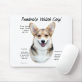 Pembroke Welsh Corgi History Design Muismat (Met muis)