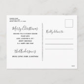 Pembroke Welsh Corgi Hond Elegant Vrolijk Kerstfee Feestdagenkaart (Achterkant)