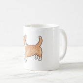 Pembroke Welsh Corgi hond Magic Koffiemok (Voorkant rechts)