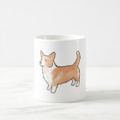 Pembroke Welsh Corgi hond Magic Koffiemok (Center)