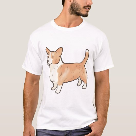 Pembroke Welsh Corgi hond Magic T-shirt (Voorkant)