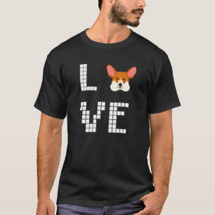 Pembroke Welsh Corgi Hond Pixel Art T-shirt