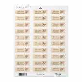 Pembroke Welsh Corgi-hond retouradreslabel Etiket (Full Sheet)