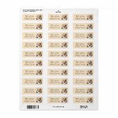 Pembroke Welsh Corgi-hond retouradreslabel Etiket (Full Sheet)