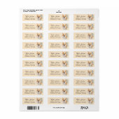 Pembroke Welsh Corgi-hond retouradreslabel Etiket (Full Sheet)
