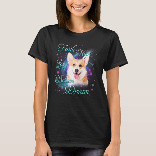Pembroke Welsh Corgi Hondendromen T-shirt (Voorkant)