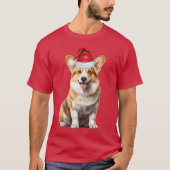 Pembroke Welsh Corgi Hondenliefhebber Funny Christ T-shirt (Voorkant)