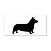 Pembroke Welsh Corgi Hondenras Silhouette Rubberstempel (Afrduk)
