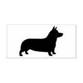 Pembroke Welsh Corgi Hondenras Silhouette Zelfinktende Stempel (Design)