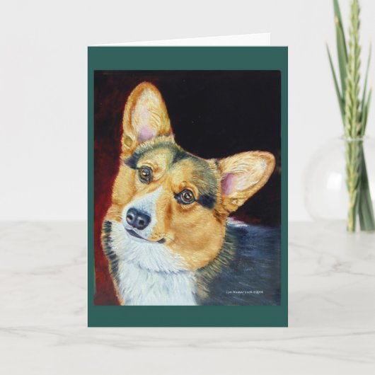 Pembroke Welsh Corgi Kaart (Voorkant)
