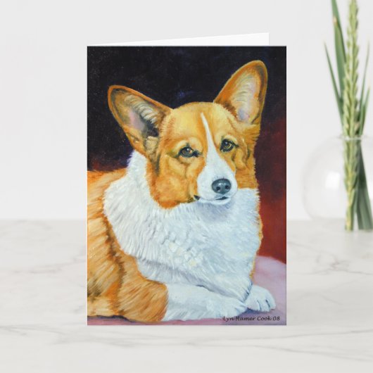 Pembroke Welsh Corgi Kaart (Voorkant)