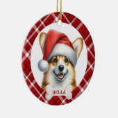 Pembroke Welsh Corgi Keramische Cirkel Ornament (Rechts)