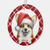 Pembroke Welsh Corgi Keramische Cirkel Ornament (Links)