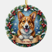 Pembroke Welsh Corgi Kerst Ornament (Voorkant)