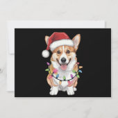 Pembroke Welsh Corgi Kerstboom Lichten Feestdagenkaart (Voorkant)