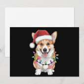 Pembroke Welsh Corgi Kerstboom Lichten Feestdagenkaart (Voorkant / Achterkant)