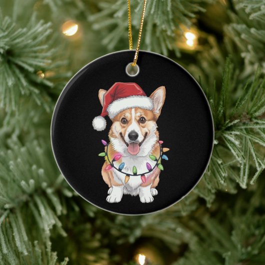 Pembroke Welsh Corgi Kerstboom Lichten Keramisch Ornament (Boom)
