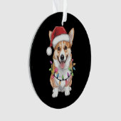 Pembroke Welsh Corgi Kerstboom Lichten Ornament (voorkant)