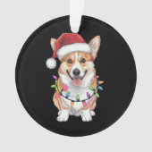 Pembroke Welsh Corgi Kerstboom Lichten Ornament (voorkant)
