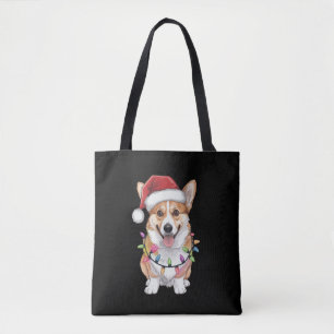 Pembroke Welsh Corgi Kerstboom Lichten Tote Bag