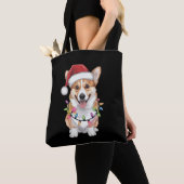 Pembroke Welsh Corgi Kerstboom Lichten Tote Bag (Dichtbij)