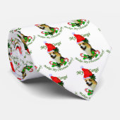 Pembroke Welsh Corgi-kerstcadeaus Stropdas (Opgerold)